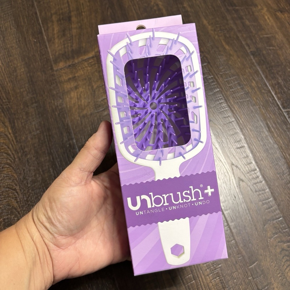 FHI Heat UNbrush Plus Detangler Brush Purple NEW